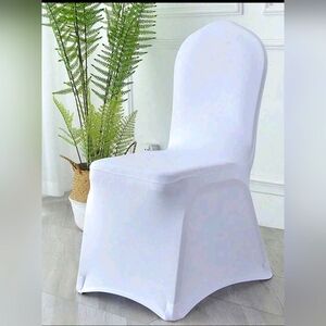 Elegant White Chair Cover